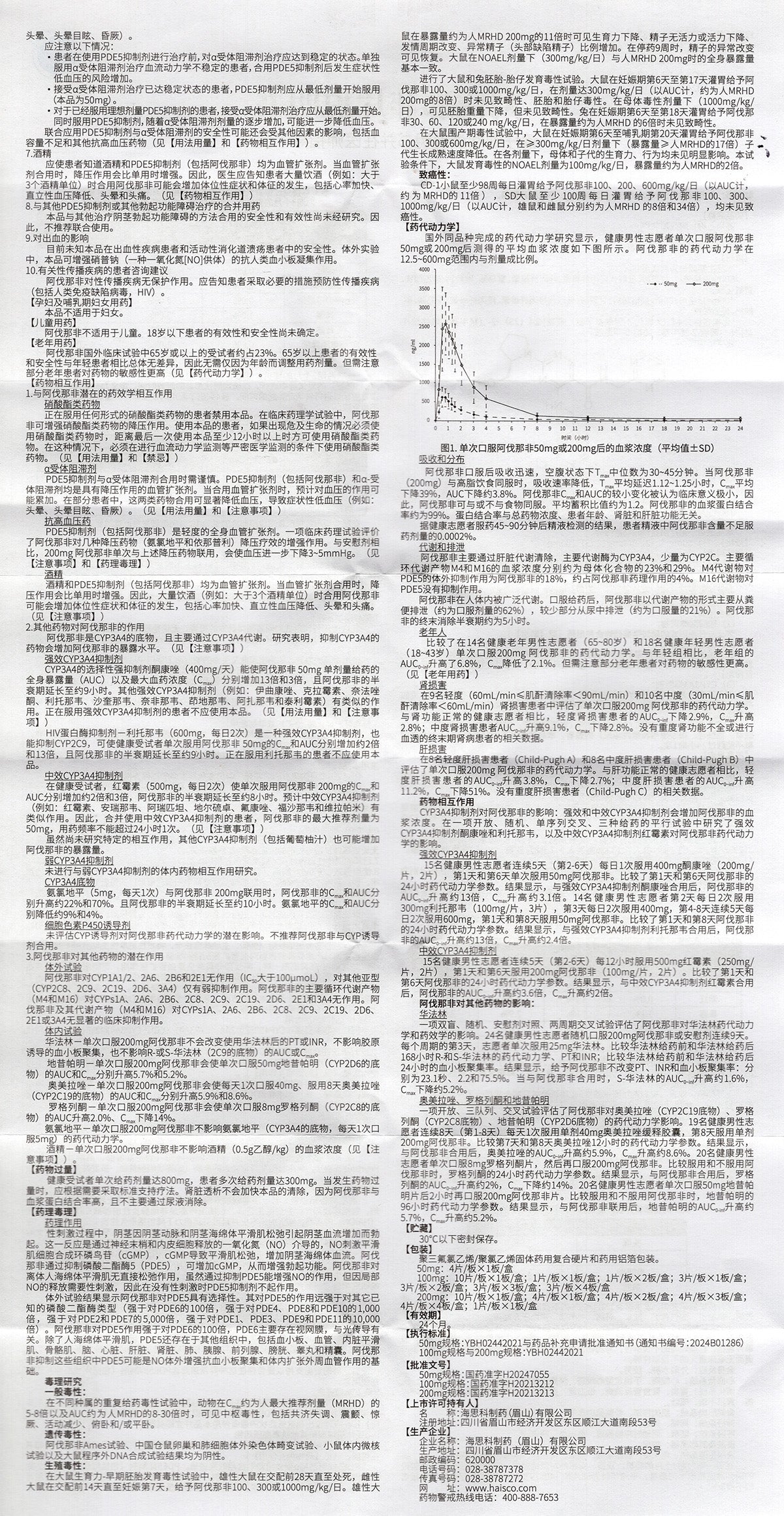 海驰 阿伐那非, Avanafil Tablets, 100mg (10 tablets/box), for Erectile Dysfunction, ED