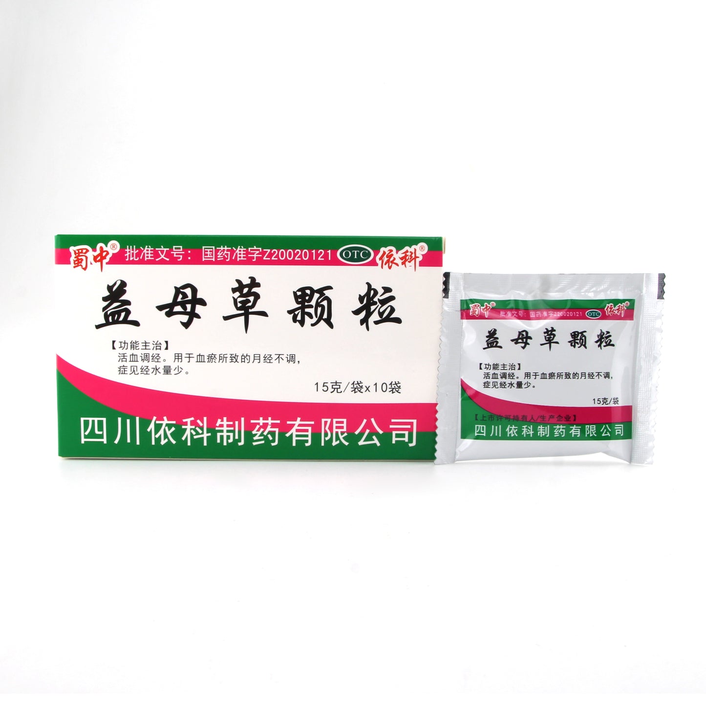 益母草颗粒 Yimucao Keli, Used for Menstrual Irregularities Caused by Blood Stasis